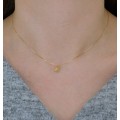 Pingente Nossa Senhora Trabalhada 11mm + Corrente Veneziana Em Ouro 18k